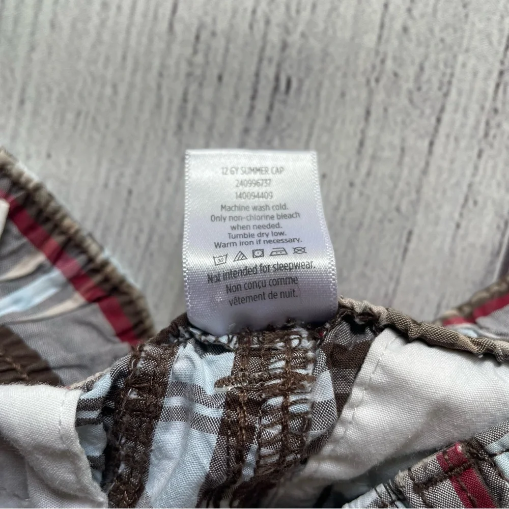 Gymboree Brown & Red Plaid Shorts Size 7